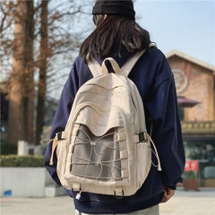 Techwear Backpack with Large Capacity Drawstring Pockets