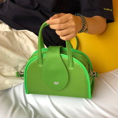 Y2K Girls Messenger Bags Green Mesh Shoulder Small Tote Handbags