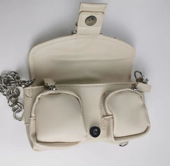 Y2K Girls Small Shoulder Bags Women PU Leather Crossbody Handbags
