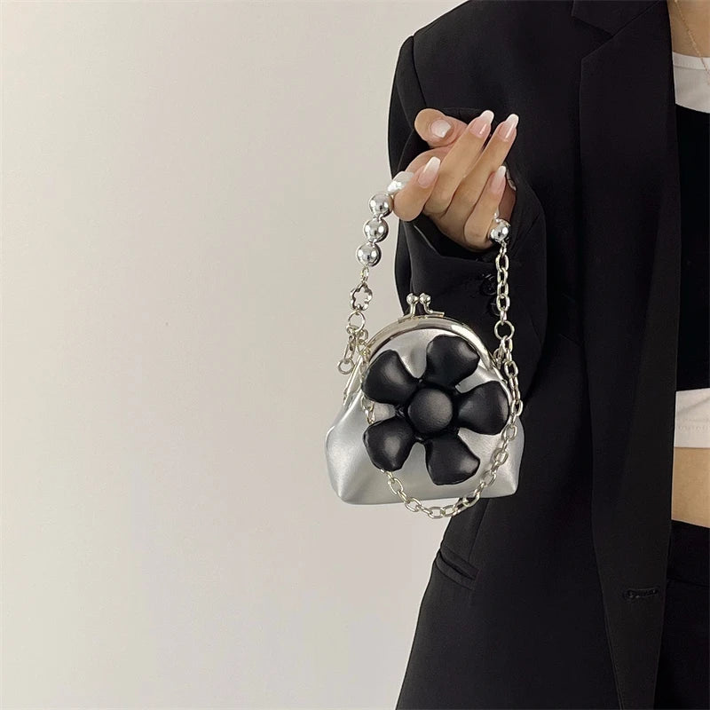 Y2K Flower Bag Gothic Punk Mini Crossbody Hot Messenger Bag