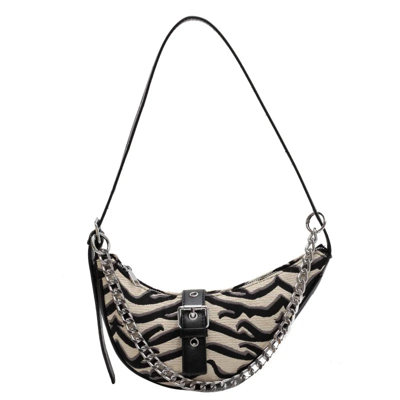 Y2K Jacquard Animal Patterns Shoulder Side Bag for Women