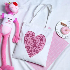 Y2K Angel Print Canvas Bag Large Capacity Shoulder Handbag