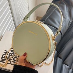 Y2k Chain Tote Box Bag - PU Leather Women Handbag