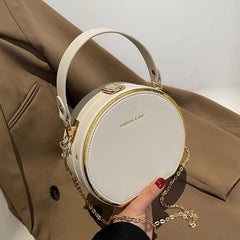 Y2k Chain Tote Box Bag - PU Leather Women Handbag