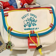Y2k Girl Vintage Embroidery Shoulder Bags Women Harajuku Street Style