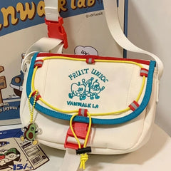 Y2k Girl Vintage Embroidery Shoulder Bags Women Harajuku Street Style