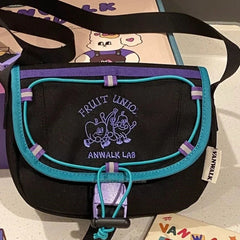 Y2k Girl Vintage Embroidery Shoulder Bags Women Harajuku Street Style