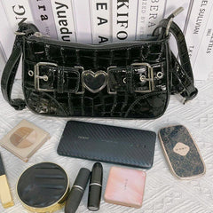 Y2k Vintage Women's Chain Shoulder Crossbody Bag Hot Girls Underarm
