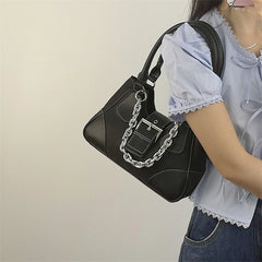 Y2k Tote Purse Handbags Vintage Sweet Girls Canvas Underarm Bag