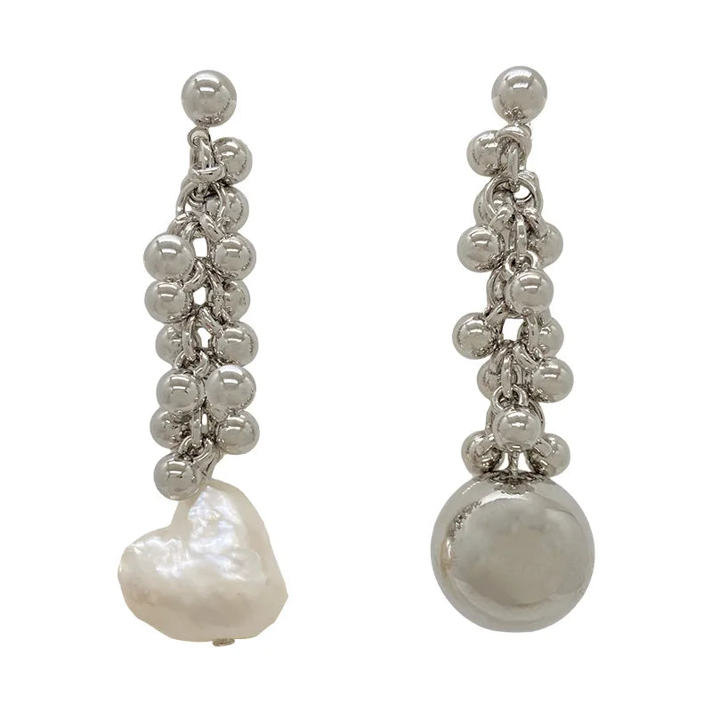 Baroque Pearl Pendant Earrings Set