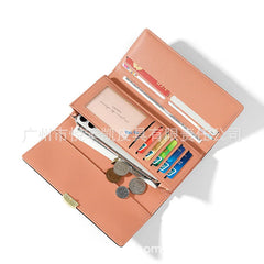 YAOKU Europe America Wallet Long PU Handbag Women's Wallet
