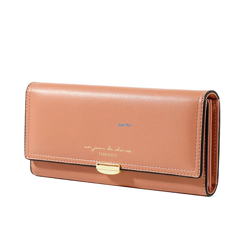 YAOKU Europe America Wallet Long PU Handbag Women's Wallet