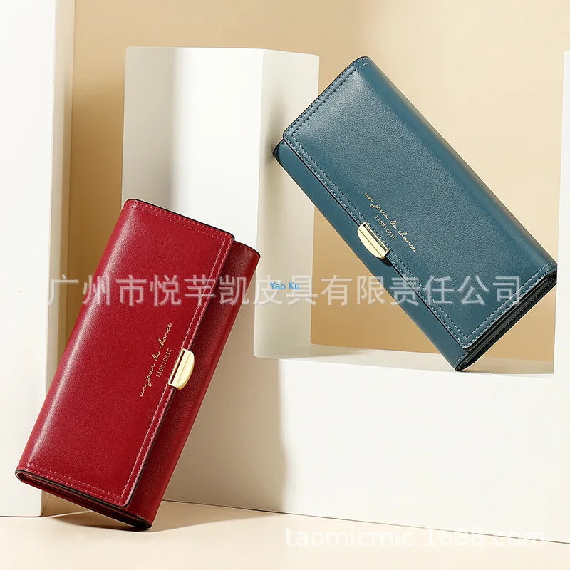 YAOKU Europe America Wallet Long PU Handbag Women's Wallet