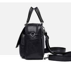 Vintage Casual Women Backpack Soft PU Leather Female Crossbody Bags