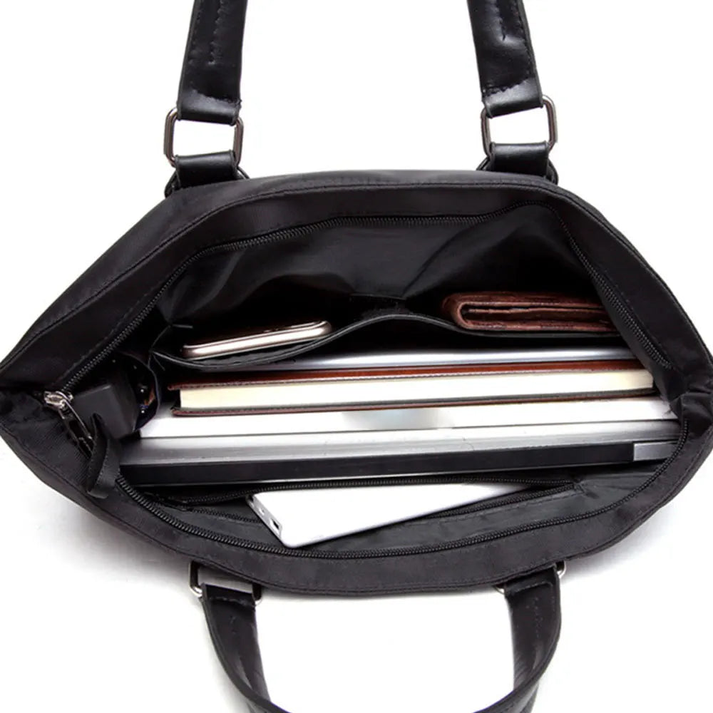Oxford Men's Briefcase 14-Inch Laptop Bag - High Capacity Handbag