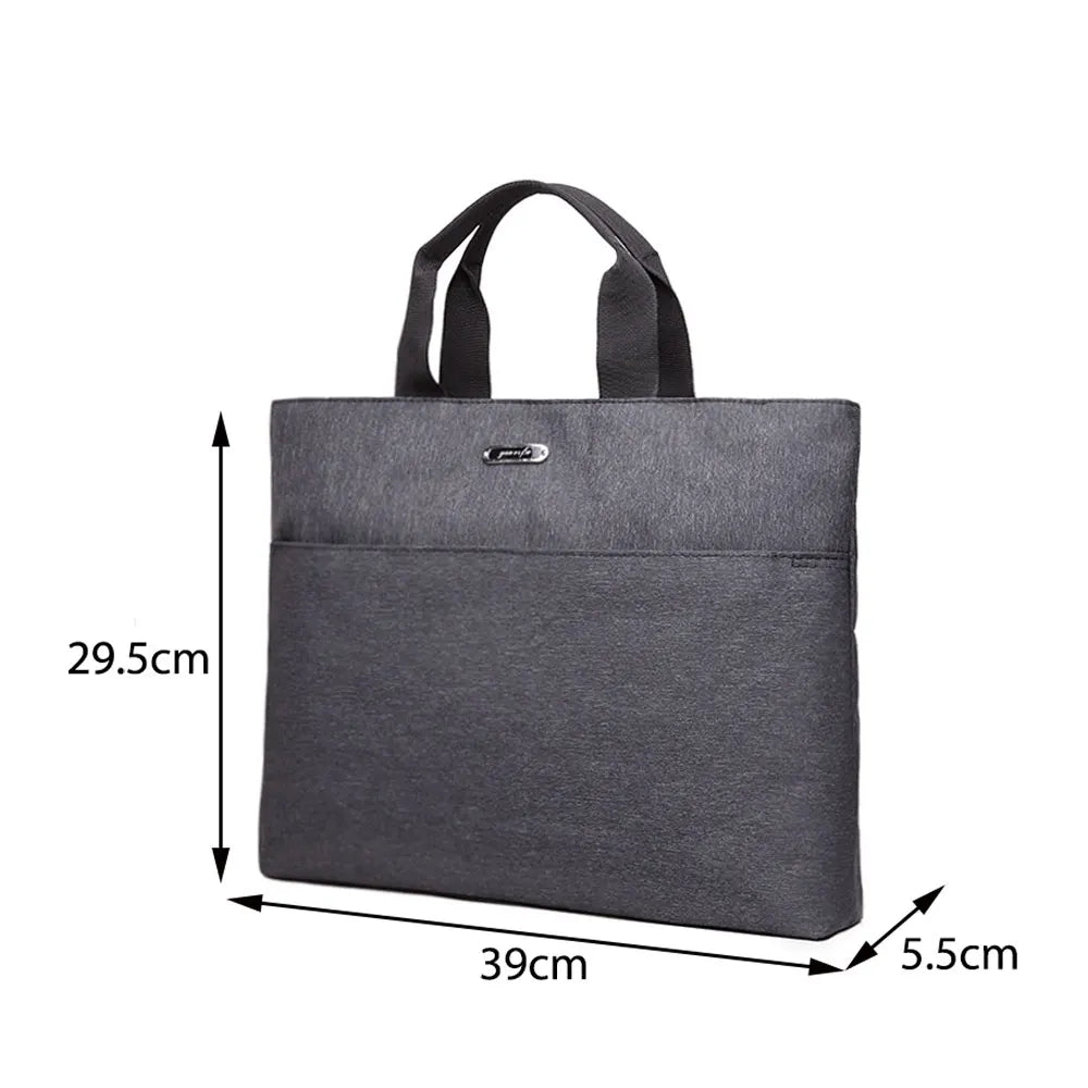 Oxford Men's Briefcase 14" Laptop Bag Handbag Office Document Organizer