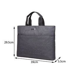 Oxford Men's Briefcase 14" Laptop Bag Handbag Office Document Organizer