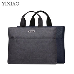 Oxford Men's Briefcase 14" Laptop Bag Handbag Office Document Organizer