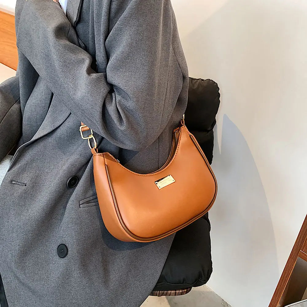 Women's Retro Underarm Hobo Handbag Casual Crossbody Bag