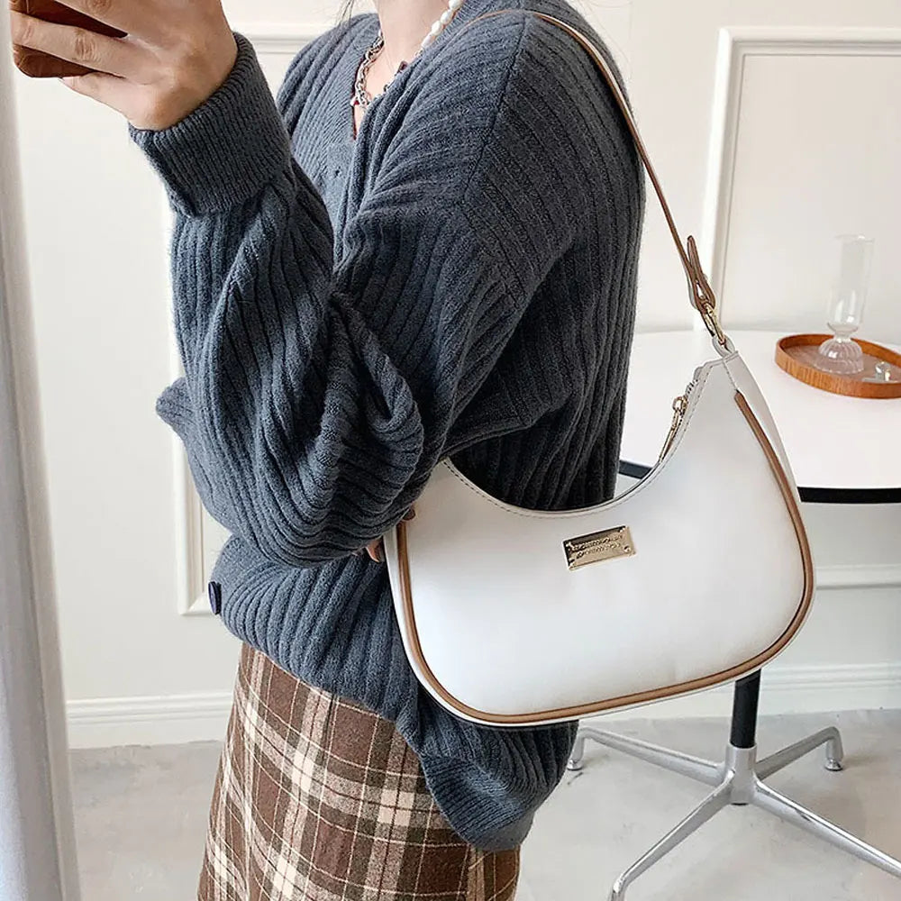 Women's Retro Underarm Hobo Handbag Casual Crossbody Bag