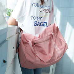 Foldable Women's Sports Travel Bag Waterproof Gym Fitness Shoulder Bag