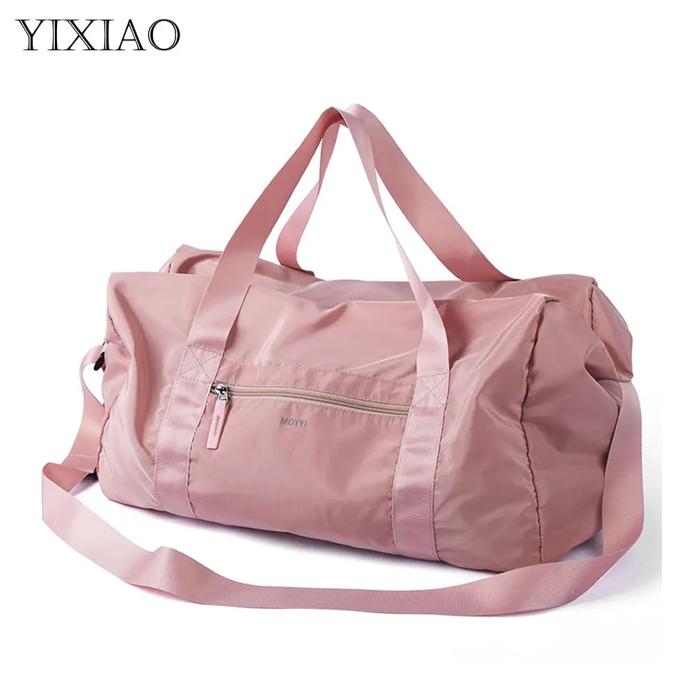 Foldable Women's Sports Travel Bag Waterproof Gym Fitness Shoulder Bag