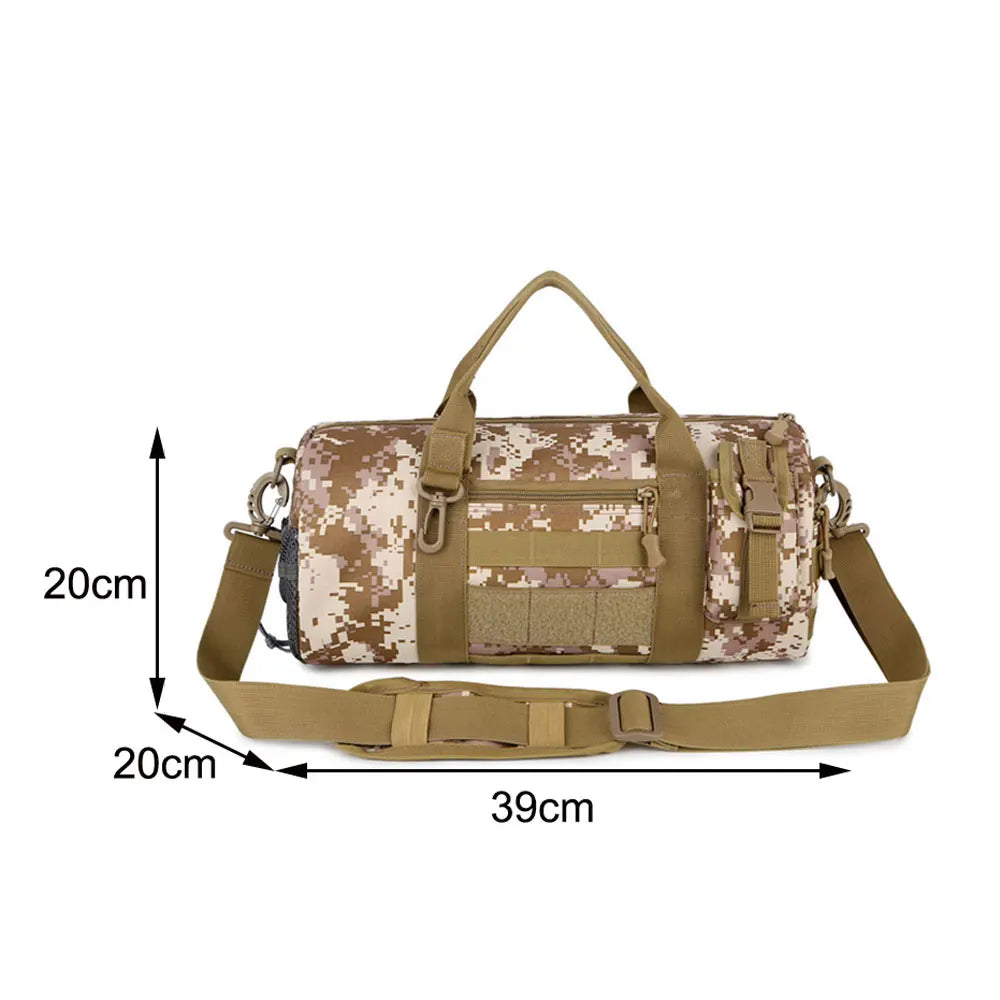 Men's Camo Travel Bag Gym Duffel Outdoor Shoulder Bag