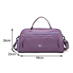Waterproof Gym Yoga Bag High Capacity Travel Duffle Shoulder Bag