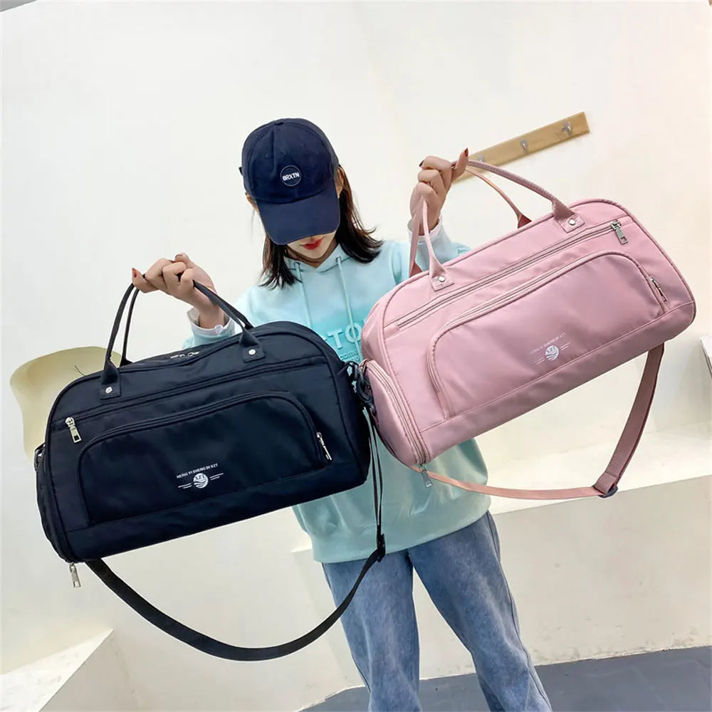 Waterproof Gym Yoga Bag High Capacity Travel Duffle Shoulder Bag