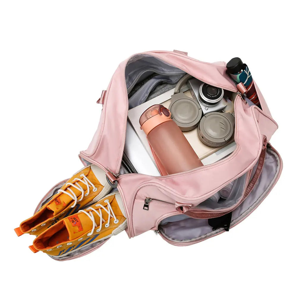 Waterproof Gym Yoga Bag High Capacity Travel Duffle Shoulder Bag