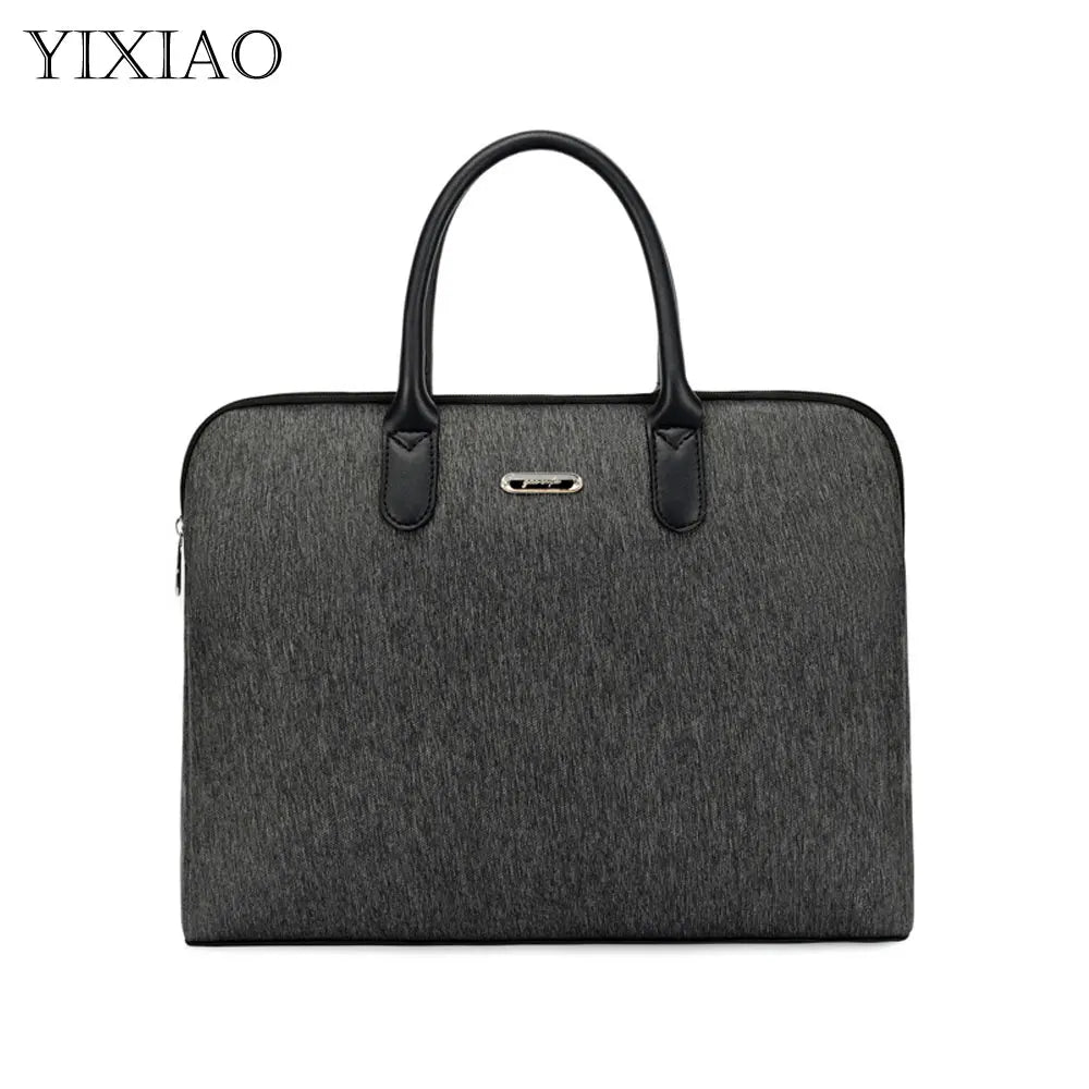 Men's 14-Inch Laptop Briefcase Large Capacity Portfolio Handbag