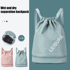 Women's Large Capacity Sports Travel Bag Gym Fitness Swimming Handbag Backpack