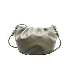 Women Pleated Shoulder Bag Sweet Ladies Casual Handbag Female Clouds Hobo Purse