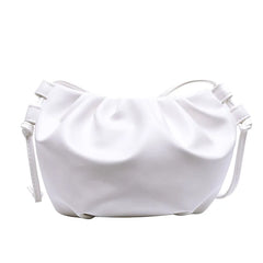 Women Pleated Shoulder Bag Sweet Ladies Casual Handbag Female Clouds Hobo Purse