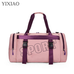 Women's Large Capacity Gym Duffel Bag Waterproof Travel Shoulder Handbag