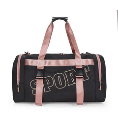 Women's Large Capacity Gym Duffel Bag Waterproof Travel Shoulder Handbag