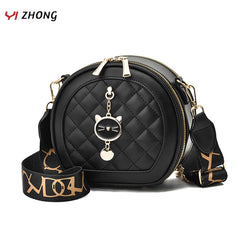 YIZHONG Circular Satchels Women Shoulder Bag Large Capacity Shopper Crossbod