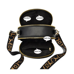 YIZHONG Circular Satchels Women Shoulder Bag Large Capacity Shopper Crossbod