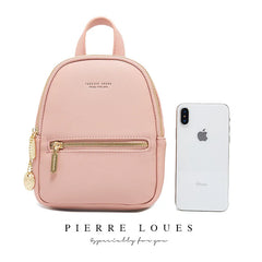 YIZHONG Mini Backpack for Women Leather Shoulder Bag for Teenage Girls