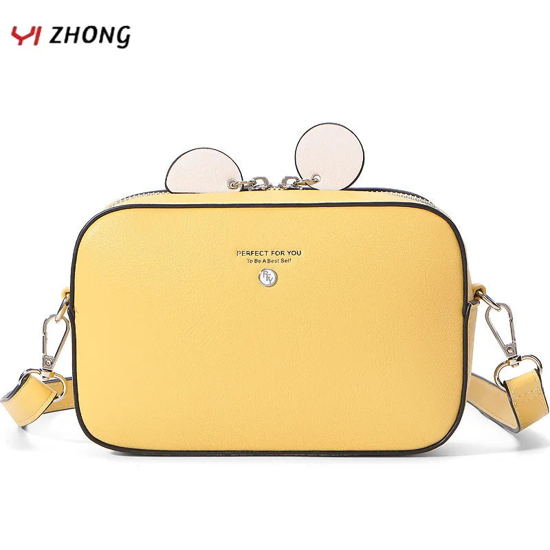 YIZHONG Leather Shoulder Bag Handbag, Crossbody Purse for Daily Use
