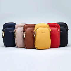 YIZHONG Small Leather Cell Phone Bag Shoulder Bag Chest Bag Crossbody Bags