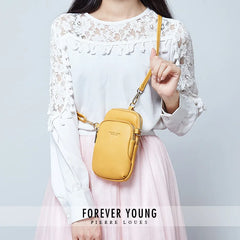 YIZHONG Small Leather Cell Phone Bag Shoulder Bag Chest Bag Crossbody Bags