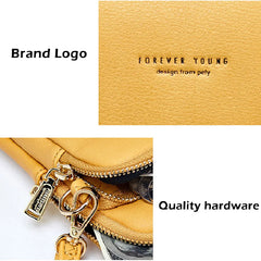 YIZHONG Small Leather Cell Phone Bag Shoulder Bag Chest Bag Crossbody Bags