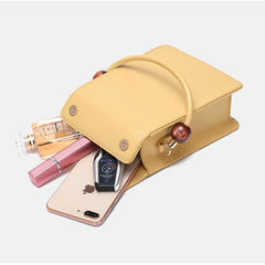 YIZHONG Small Leather Square Bag for Women Purses and Handbags