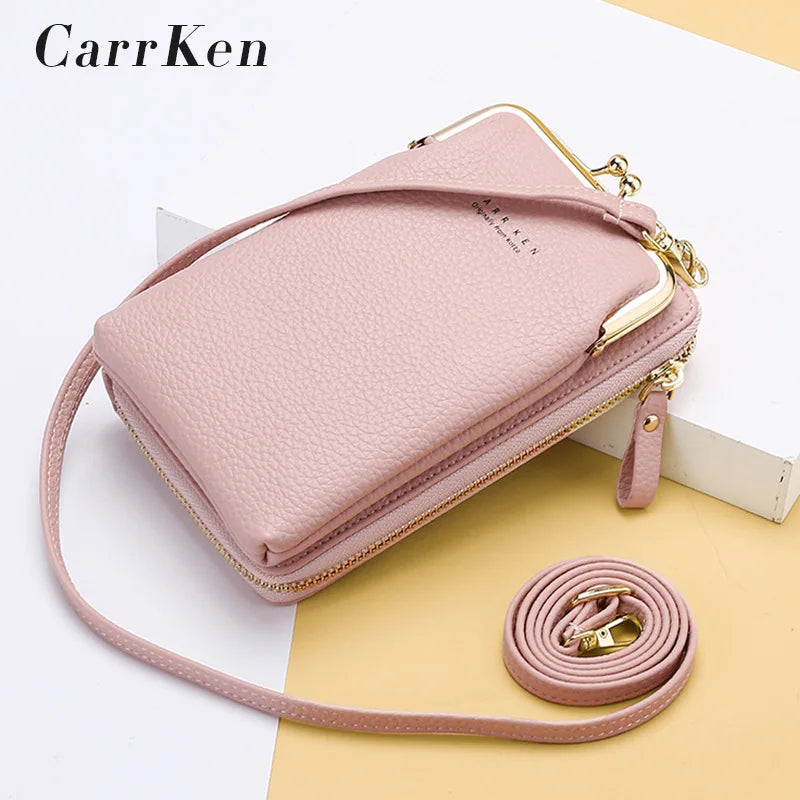 Green Crossbody Cellphone Bag for Women