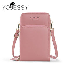 Soft Leather Mini Crossbody Bag for Women, Girl Purse