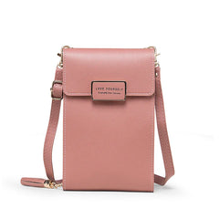 Mini Soft Leather Crossbody Bag for Women with Cell Phone Pocket