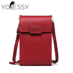 Mini Soft Leather Crossbody Bag for Women with Cell Phone Pocket