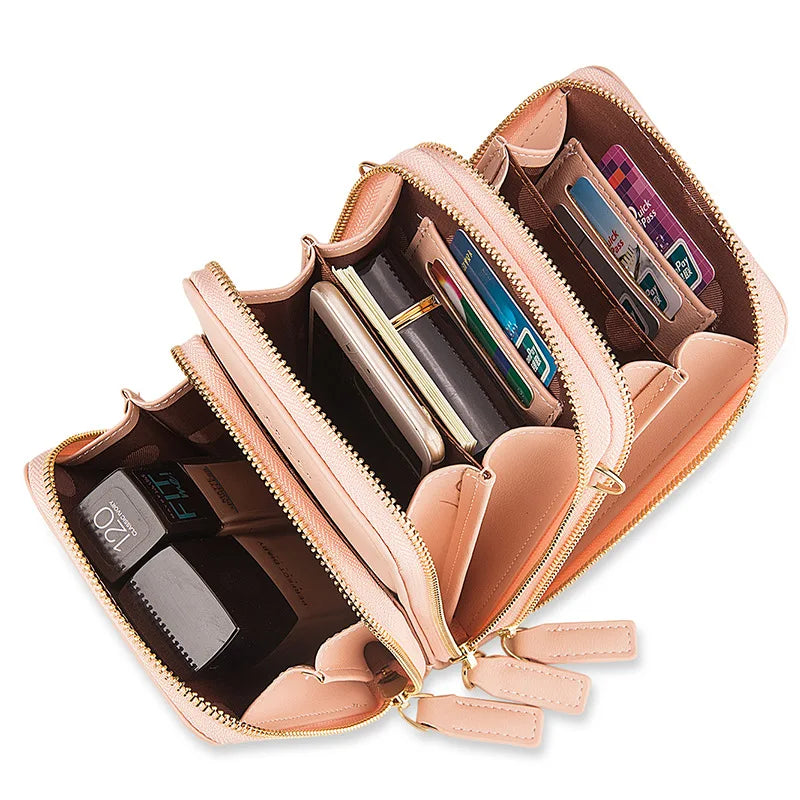 Soft Leather Mini Crossbody Bag for Women, Girl Purse