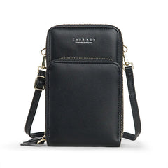 Soft Leather Mini Crossbody Bag for Women, Girl Purse